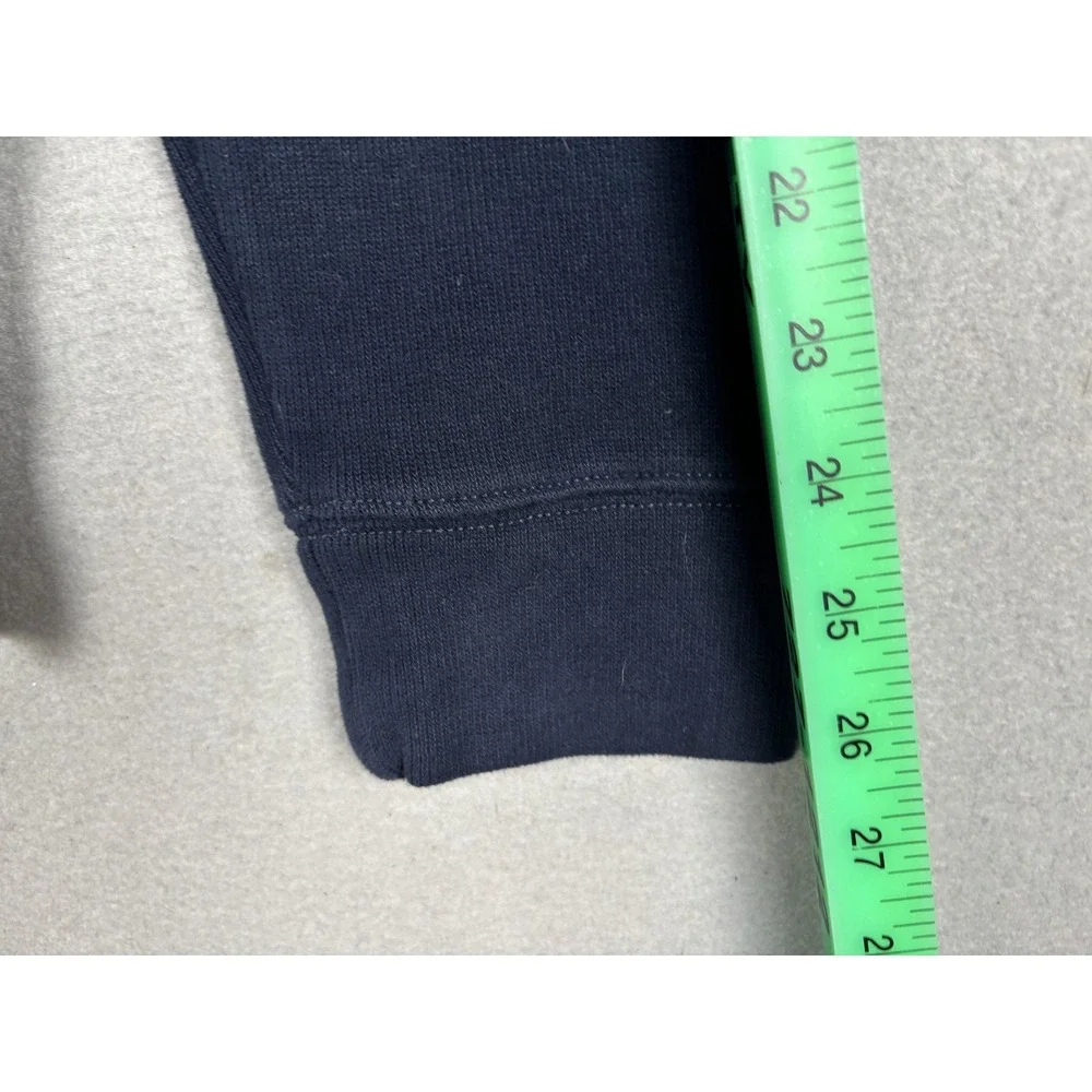 Polo Ralph Lauren Sweater Mens Large Blue 1/4 Zip Mock Neck Knit Pullover Logo